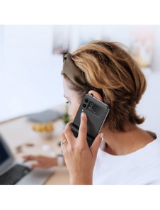 Dux Ducis Bril fodral till Samsung Galaxy Z Flip 3 skal tillverkat av ekologiskt läder svart