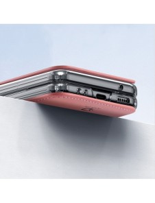 Dux Ducis Bril fodral till Samsung Galaxy Z Flip 3 skal tillverkat av ekologiskt läder svart