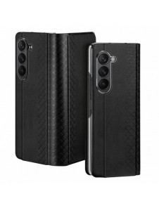 Dux Ducis Bril Läder Flip Wallet-fodral till Samsung Galaxy Z Fold5 5G - Svart