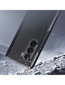 Dux Ducis Bril Läder Flip Wallet-fodral till Samsung Galaxy Z Fold5 5G - Svart