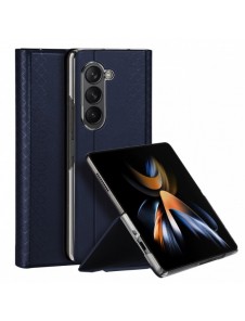 Dux Ducis Bril Läder Flip Wallet-fodral till Samsung Galaxy Z Fold5 5G - Blå