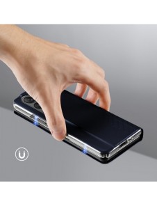 Dux Ducis Bril Läder Flip Wallet-fodral till Samsung Galaxy Z Fold5 5G - Blå