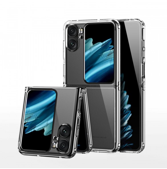 Dux Ducis Clin Fodral för Oppo Find N2 Flip Armor Fodral Bakstycke Transparent