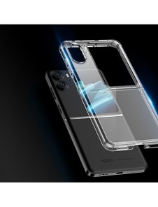 Dux Ducis Clin Fodral för Oppo Find N2 Flip Armor Fodral Bakstycke Transparent