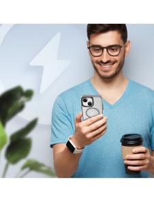 Dux Ducis Clin2 fodral för iPhone 14 Plus magnetiskt skal MagSafe grå
