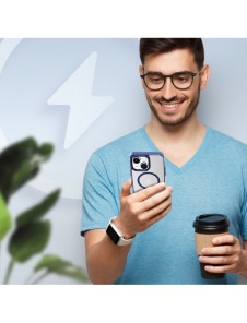 Dux Ducis Clin2 fodral för iPhone 14 Plus magnetiskt MagSafe skal blå