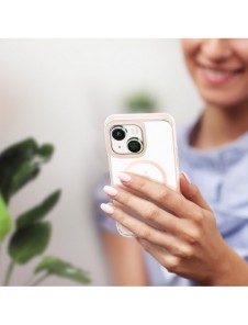 Dux Ducis Clin2 fodral för iPhone 14 Plus magnetiskt MagSafe skal rosa