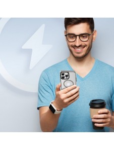 Dux Ducis Clin2 fodral till iPhone 14 Pro magnetiskt skal MagSafe grå