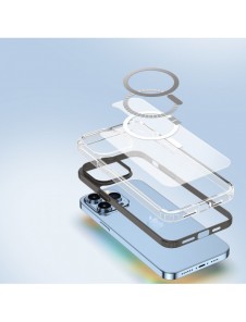 Dux Ducis Clin2 fodral iPhone 14 Pro Max Magnetic MagSafe fodral blå