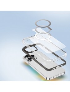 Dux Ducis Clin2 fodral iPhone 14 Pro Max Magnetic MagSafe fodral grå
