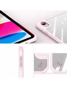 Dux Ducis Copa-fodral för iPad 10,9'' 2022 (10 gen.) smart skalställ rosa