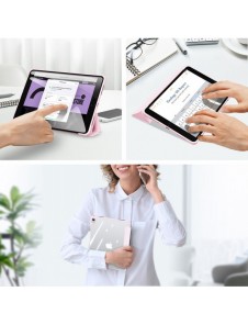 Dux Ducis Copa-fodral för iPad 10,9'' 2022 (10 gen.) smart skalställ rosa