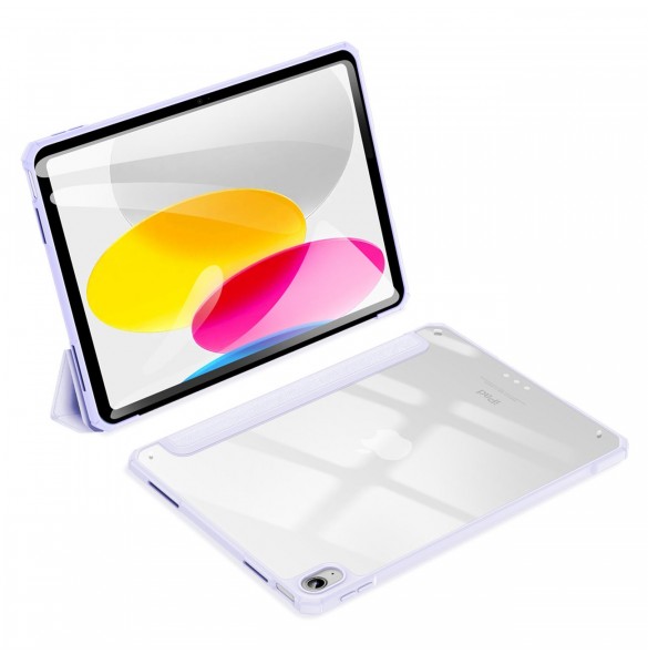 Dux Ducis Copa fodral för iPad 10,9'' 2022 (10 gen.) smart skalställ lila