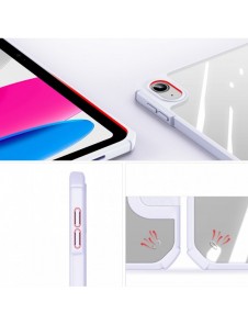 Dux Ducis Copa fodral för iPad 10,9'' 2022 (10 gen.) smart skalställ lila