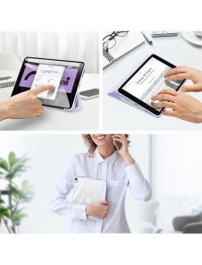 Dux Ducis Copa fodral för iPad 10,9'' 2022 (10 gen.) smart skalställ lila