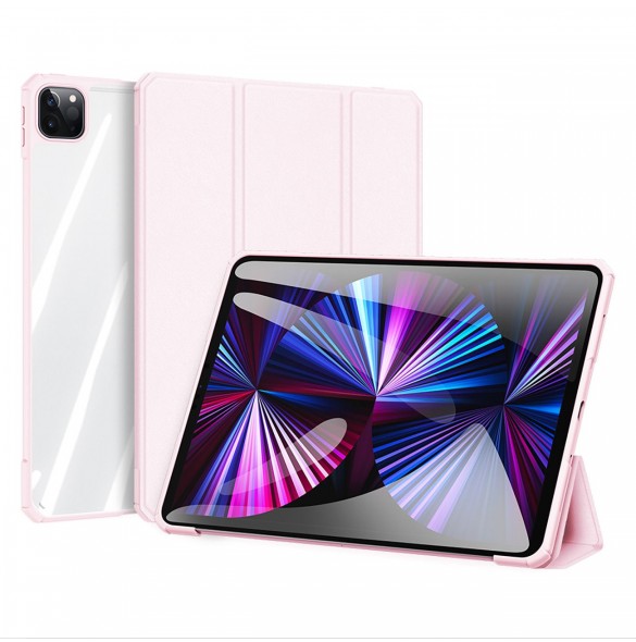 Dux Ducis Copa fodral för iPad Pro 11'' 2020 / iPad Pro 11'' 2018 / iPad Pro 11'' 2021 smart skal med stativ rosa