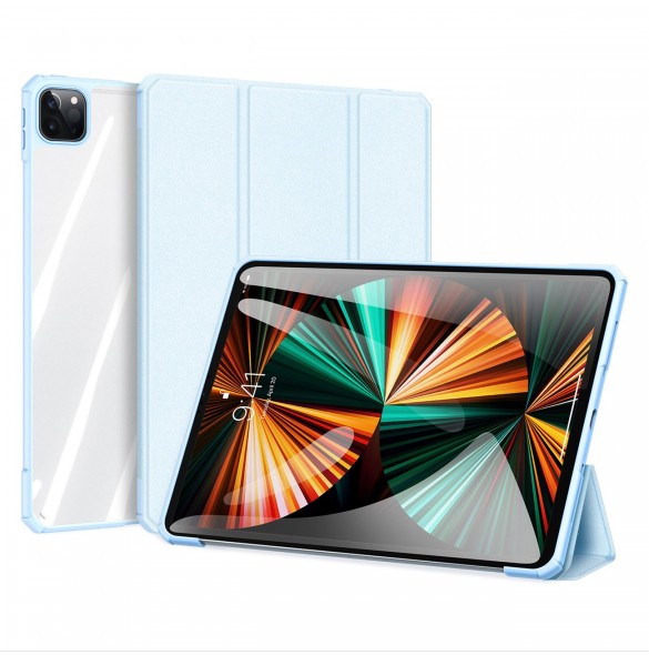 Dux Ducis Copa-fodral för iPad Pro 12,9'' 2021/2020/2018 smart skal med stativ blå