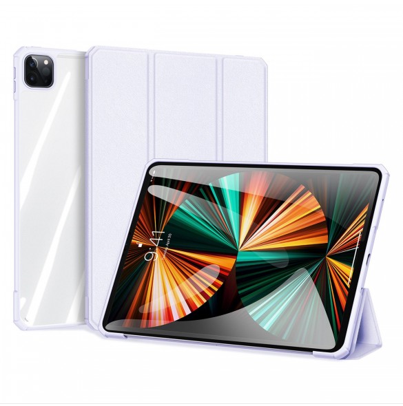 Dux Ducis Copa-fodral för iPad Pro 12,9'' 2021/2020/2018 smart skal med stativ lila