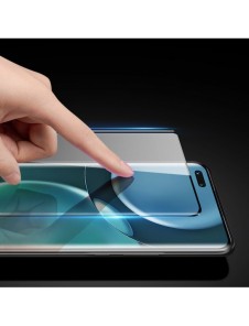 Dux Ducis Curved Glass Härdat glas för Honor Magic4 Pro med svart ram