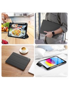 Dux Ducis Domo fodral iPad 10,9'' 2022 (10 gen.) smart skalställ svart