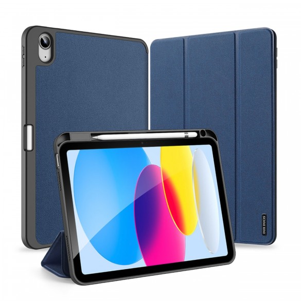 Dux Ducis Domo fodral iPad 10,9'' 2022 (10 gen.) smart skalställ blå