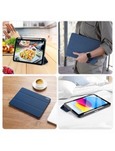 Dux Ducis Domo fodral iPad 10,9'' 2022 (10 gen.) smart skalställ blå