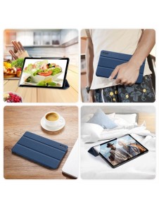 Dux Ducis Domo Foldable Cover Tablettfodral med Smart Sleep Funktion Stativ för Samsung Galaxy Tab A7 10,4'' 2020 Blå