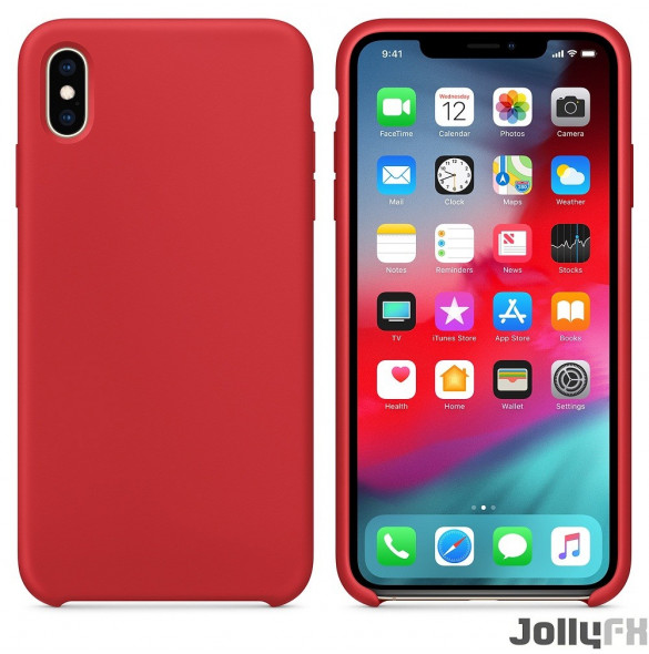 Rött och väldigt snyggt skydd iPhone XS Max.