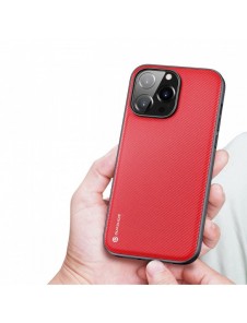 Dux Ducis Fino fodral och nylonskal till iPhone 14 Pro röd