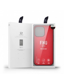 Dux Ducis Fino fodral och nylonskal till iPhone 14 Pro röd