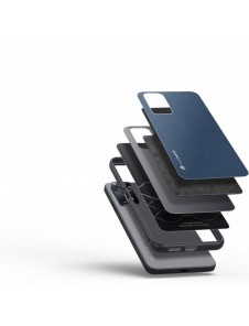 Dux Ducis Fino fodral täckt med nylonmaterial för Xiaomi Redmi Note 11 Pro 5G / 11 Pro blå