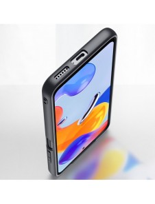 Dux Ducis Fino fodral täckt med nylonmaterial för Xiaomi Redmi Note 11 Pro 5G / 11 Pro blå