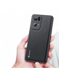 Dux Ducis Fino fodral täckt med nylonmaterial Oppo Reno7 Pro 5G svart