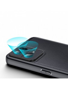 Dux Ducis Fino fodral täckt med nylonmaterial Oppo Reno7 Pro 5G svart