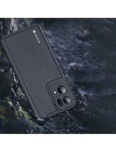 Dux Ducis Fino fodral täckt med nylonmaterial Oppo Reno7 Pro 5G svart