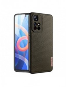 Dux Ducis Fino fodral täckt med nylonmaterial Poco M4 Pro 5G grön