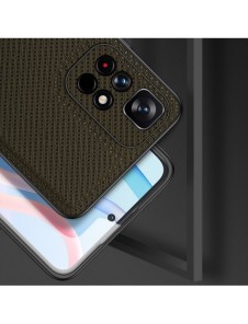 Dux Ducis Fino fodral täckt med nylonmaterial Poco M4 Pro 5G grön