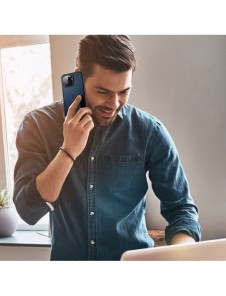 Dux Ducis Fino skal skal iPhone 14 Pro blå nylon