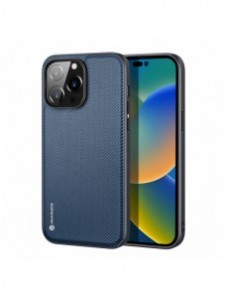 Dux Ducis Fino skal skal iPhone 14 Pro Max blå nylon