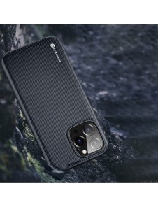 Dux Ducis Fino skal skal iPhone 14 Pro Max blå nylon