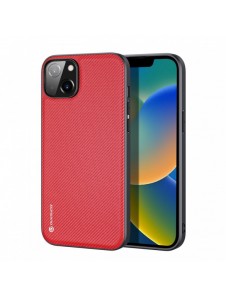 Dux Ducis Fino fodral skal av nylon för iPhone 14 Plus röd