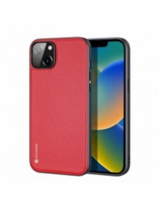 Dux Ducis Fino fodral skal av nylon för iPhone 14 Plus röd