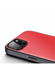 Dux Ducis Fino fodral skal av nylon för iPhone 14 Plus röd