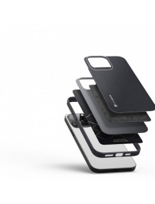 Dux Ducis Fino fodral skal tillverkat av nylonmaterial iPhone 14 Pro Max svart