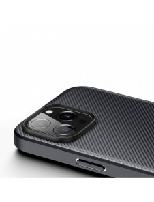 Dux Ducis Fino fodral skal tillverkat av nylonmaterial iPhone 14 Pro Max svart