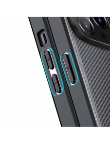 Dux Ducis Fino fodral skal tillverkat av nylonmaterial iPhone 14 Pro Max svart