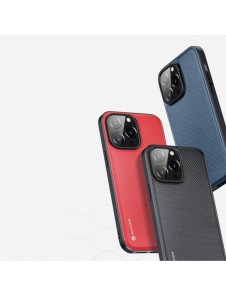 Dux Ducis Fino fodral skal tillverkat av nylonmaterial iPhone 14 Pro Max svart