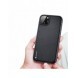 Dux Ducis Fino fodral skal nylon täckt iPhone 14 Plus svart