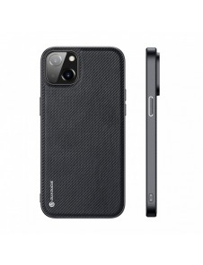 Dux Ducis Fino fodral skal nylon täckt iPhone 14 Plus svart