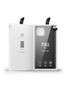 Dux Ducis Fino fodral skal nylonklädd iPhone 14 svart